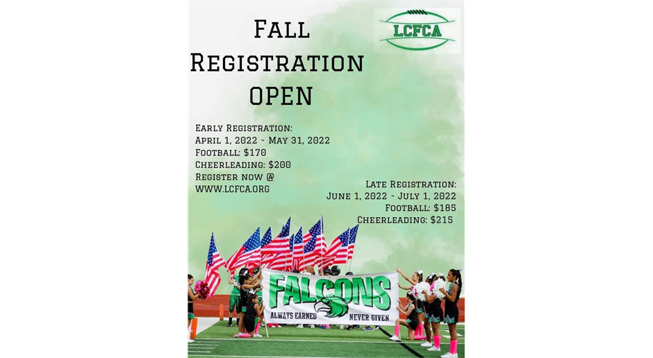 Fall Registration Flyer